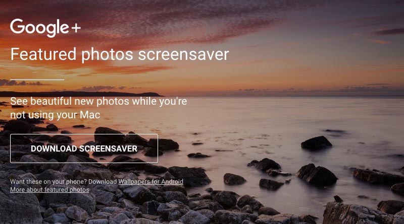 Google hasilkan “Google Featured Photos” untuk Mac