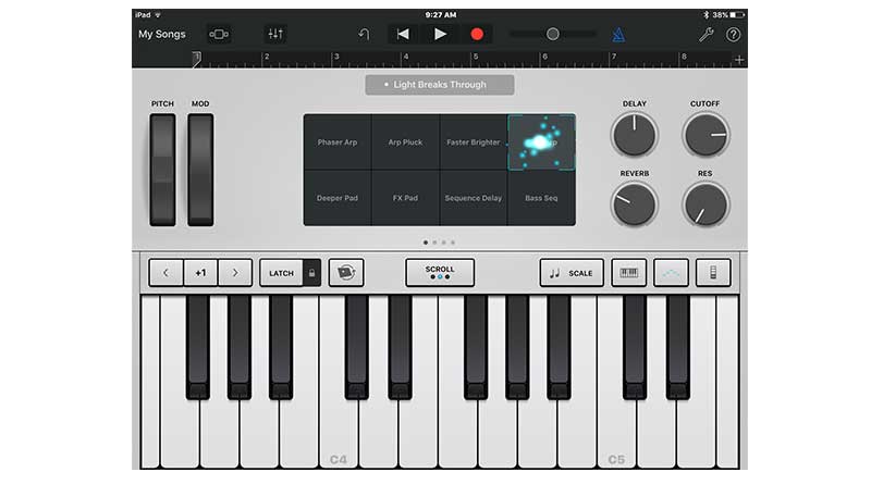 Kemaskini major untuk aplikasi Garage Band di iOS