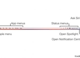 Cara mengubah kedudukan ikon-ikon di Status menus macOS ANATOMI